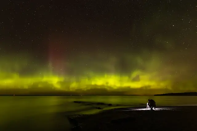 Northern lights over Herbster