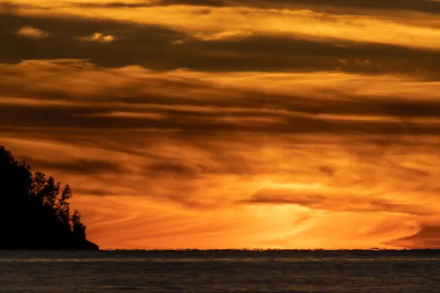 Sunset over Lake Superior from Herbster